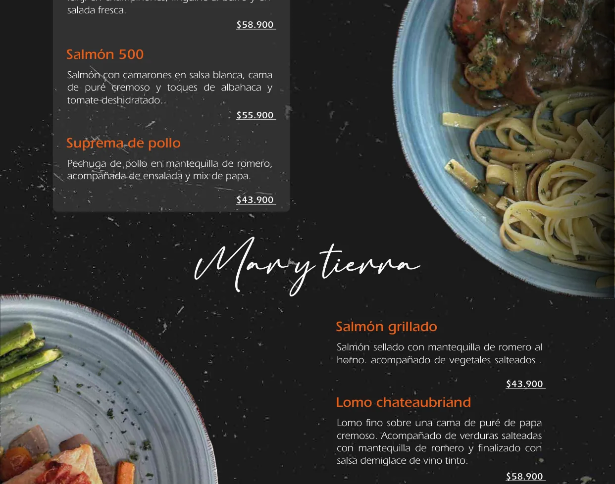 Menú 500 Rooftop, sección 16